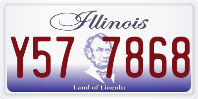 IL license plate Y577868