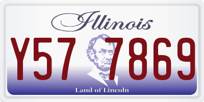 IL license plate Y577869