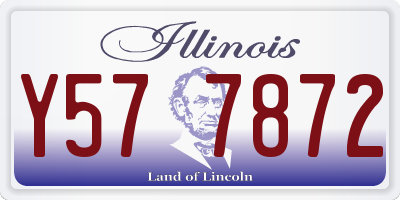 IL license plate Y577872