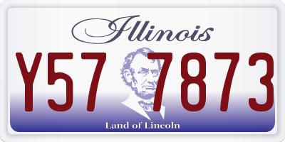 IL license plate Y577873