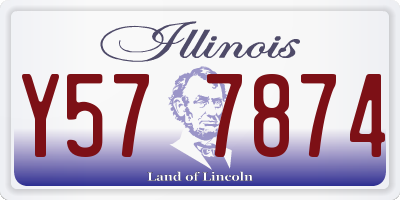 IL license plate Y577874