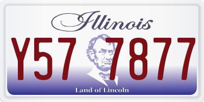 IL license plate Y577877