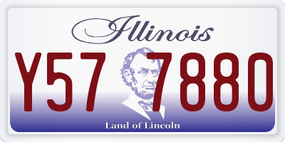 IL license plate Y577880