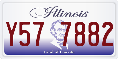 IL license plate Y577882