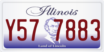 IL license plate Y577883