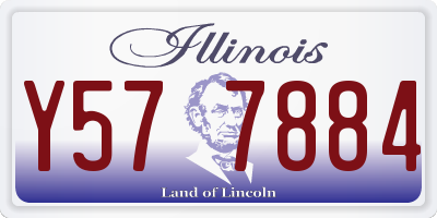 IL license plate Y577884