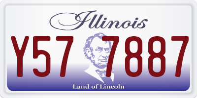 IL license plate Y577887