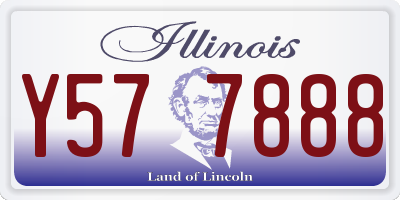 IL license plate Y577888