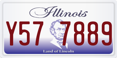 IL license plate Y577889