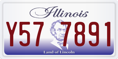 IL license plate Y577891