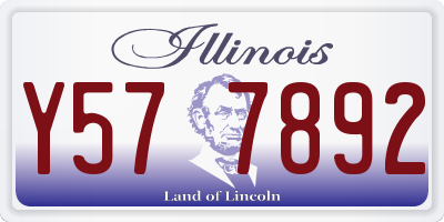 IL license plate Y577892