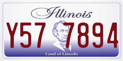 IL license plate Y577894