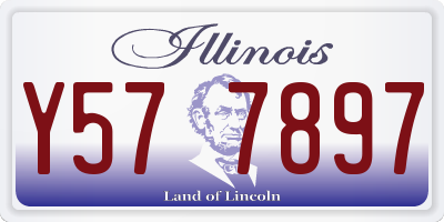 IL license plate Y577897