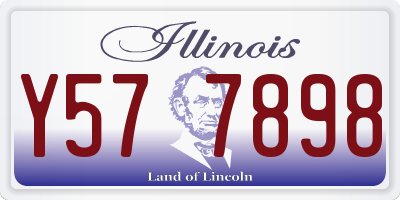 IL license plate Y577898