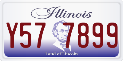 IL license plate Y577899