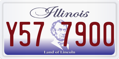 IL license plate Y577900