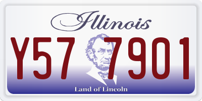 IL license plate Y577901