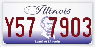 IL license plate Y577903
