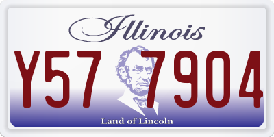 IL license plate Y577904