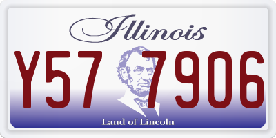 IL license plate Y577906