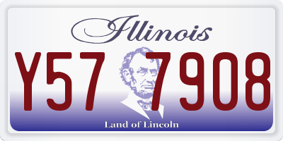 IL license plate Y577908
