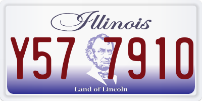 IL license plate Y577910