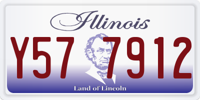 IL license plate Y577912