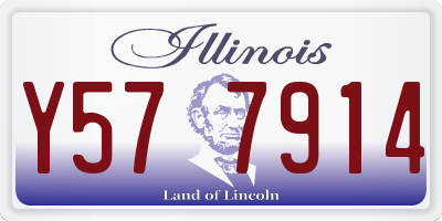 IL license plate Y577914