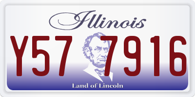 IL license plate Y577916
