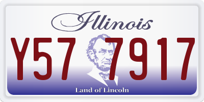 IL license plate Y577917