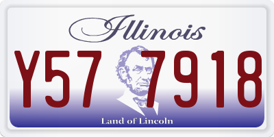 IL license plate Y577918