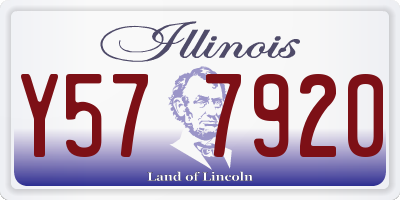 IL license plate Y577920