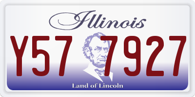 IL license plate Y577927