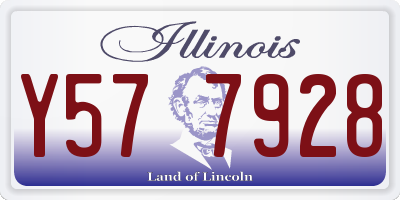 IL license plate Y577928