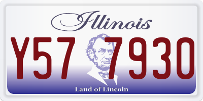 IL license plate Y577930