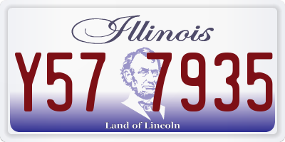 IL license plate Y577935