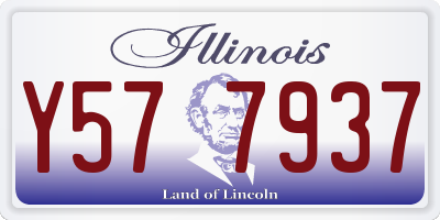 IL license plate Y577937