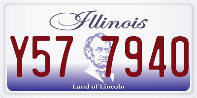 IL license plate Y577940