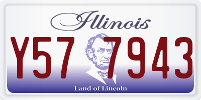 IL license plate Y577943