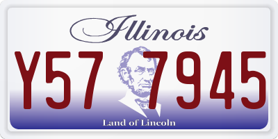 IL license plate Y577945