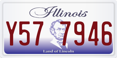 IL license plate Y577946