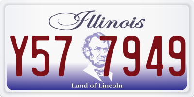 IL license plate Y577949
