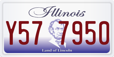 IL license plate Y577950