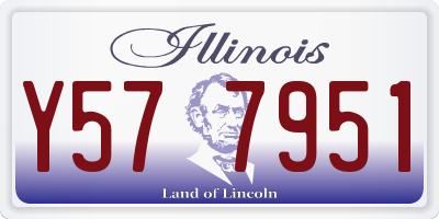 IL license plate Y577951