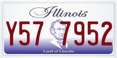 IL license plate Y577952