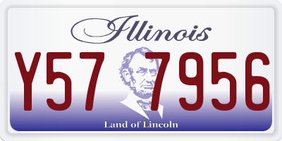 IL license plate Y577956
