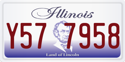 IL license plate Y577958