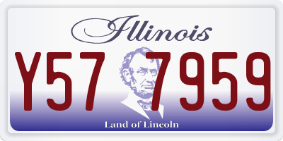 IL license plate Y577959