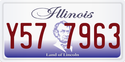 IL license plate Y577963