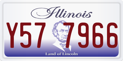 IL license plate Y577966